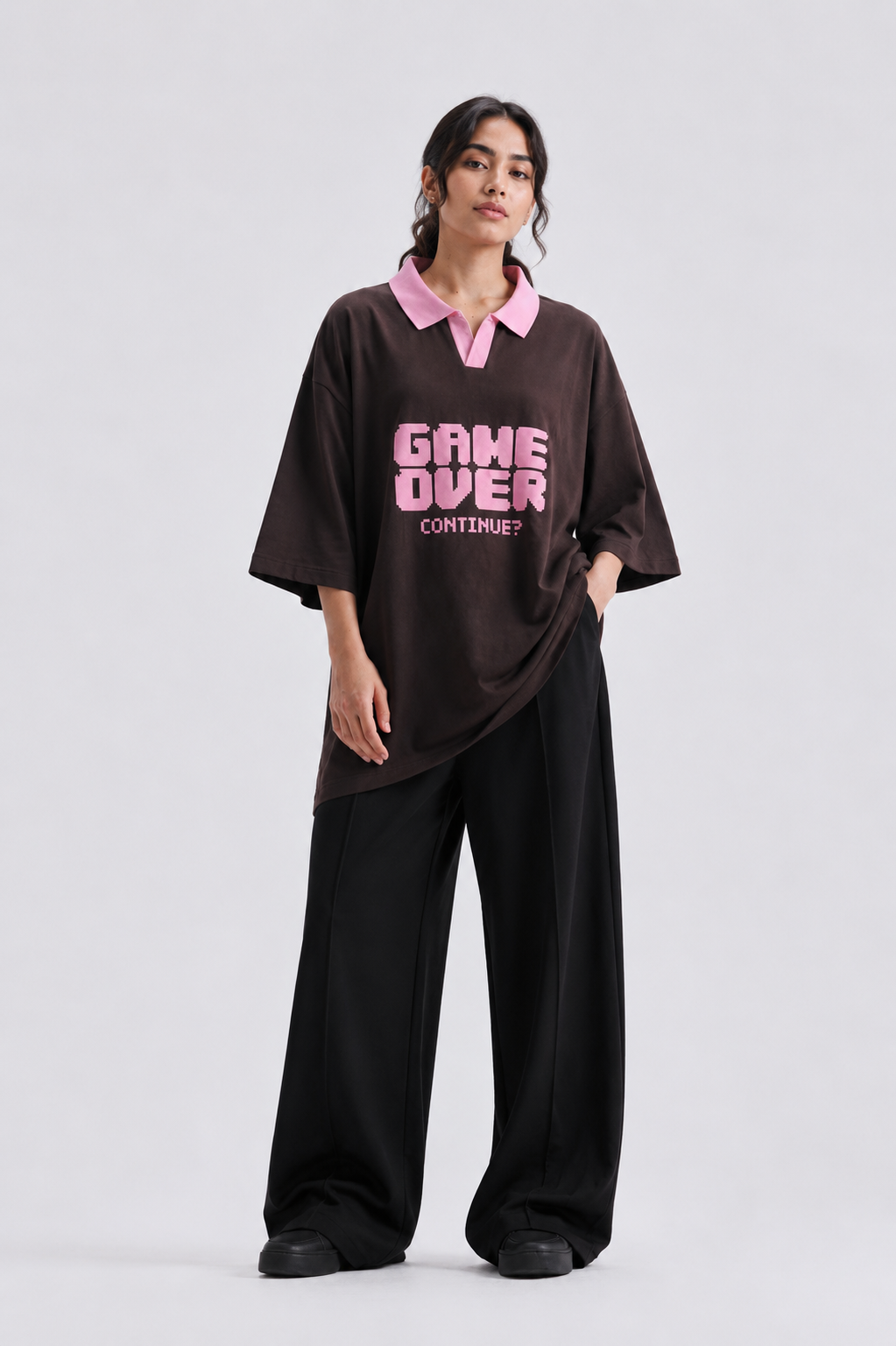 Chocolate Oversized Tee