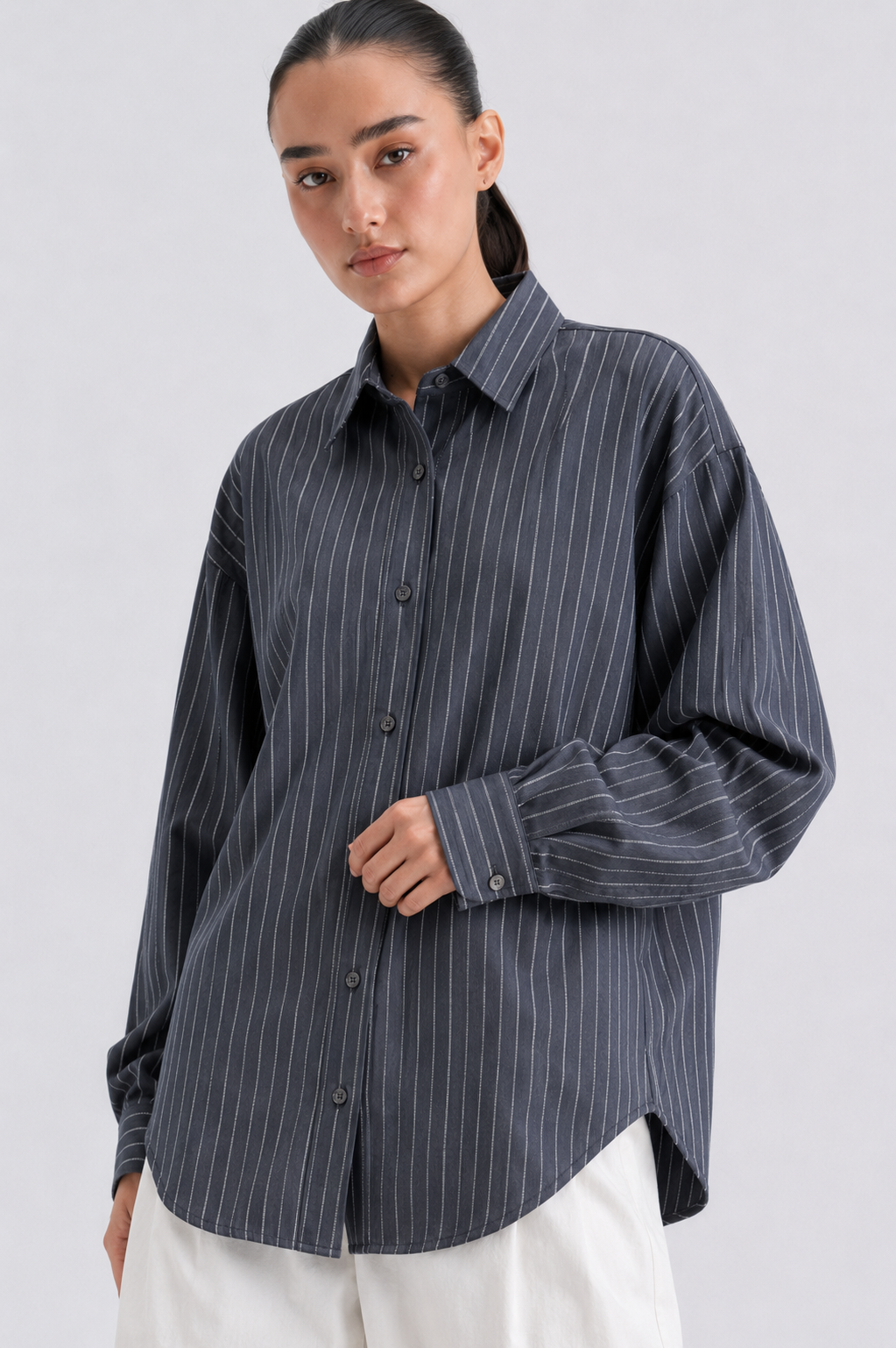 Navy Button Down Shirt