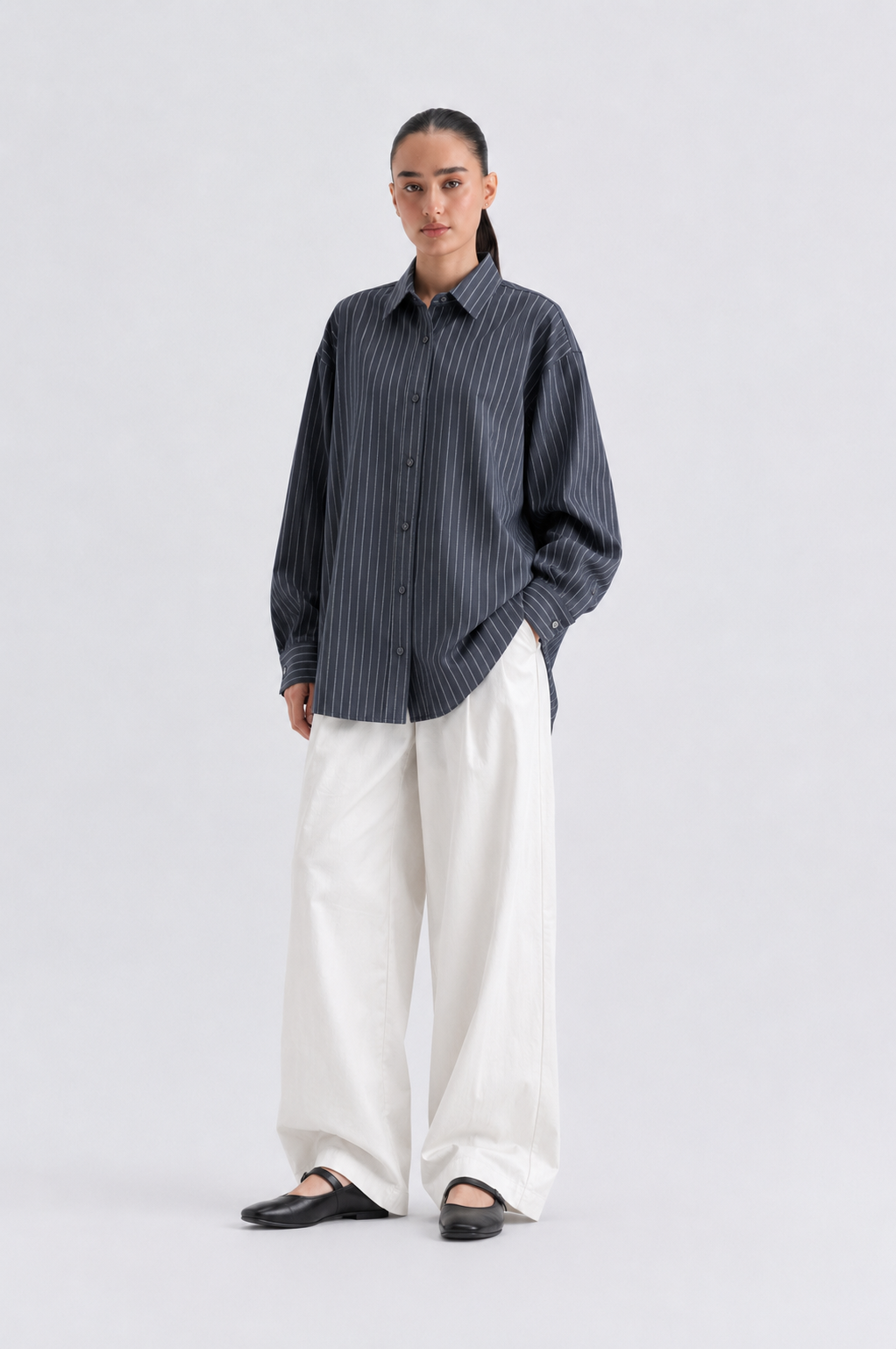 Navy Button Down Shirt