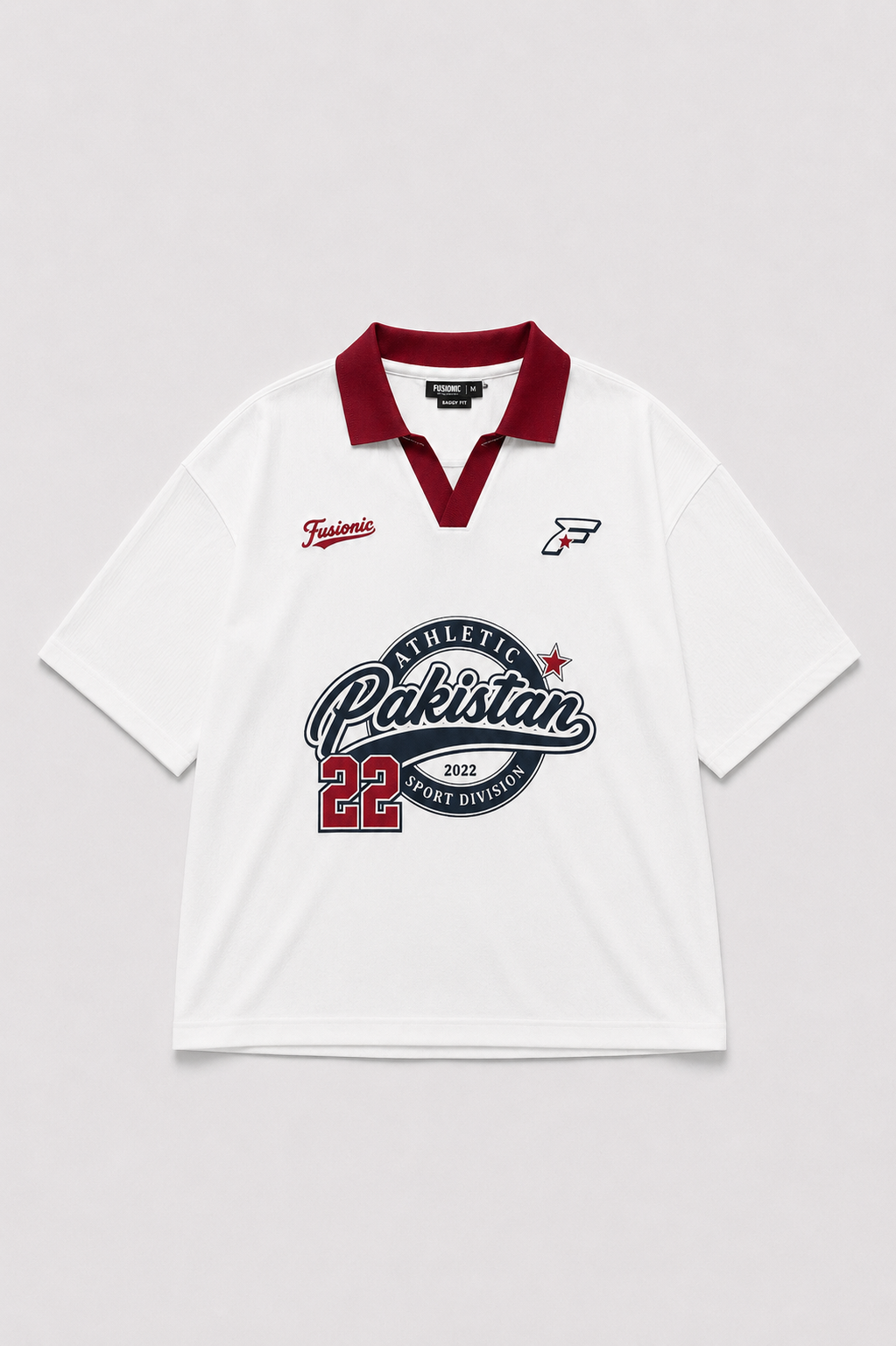 White Varsity Polo