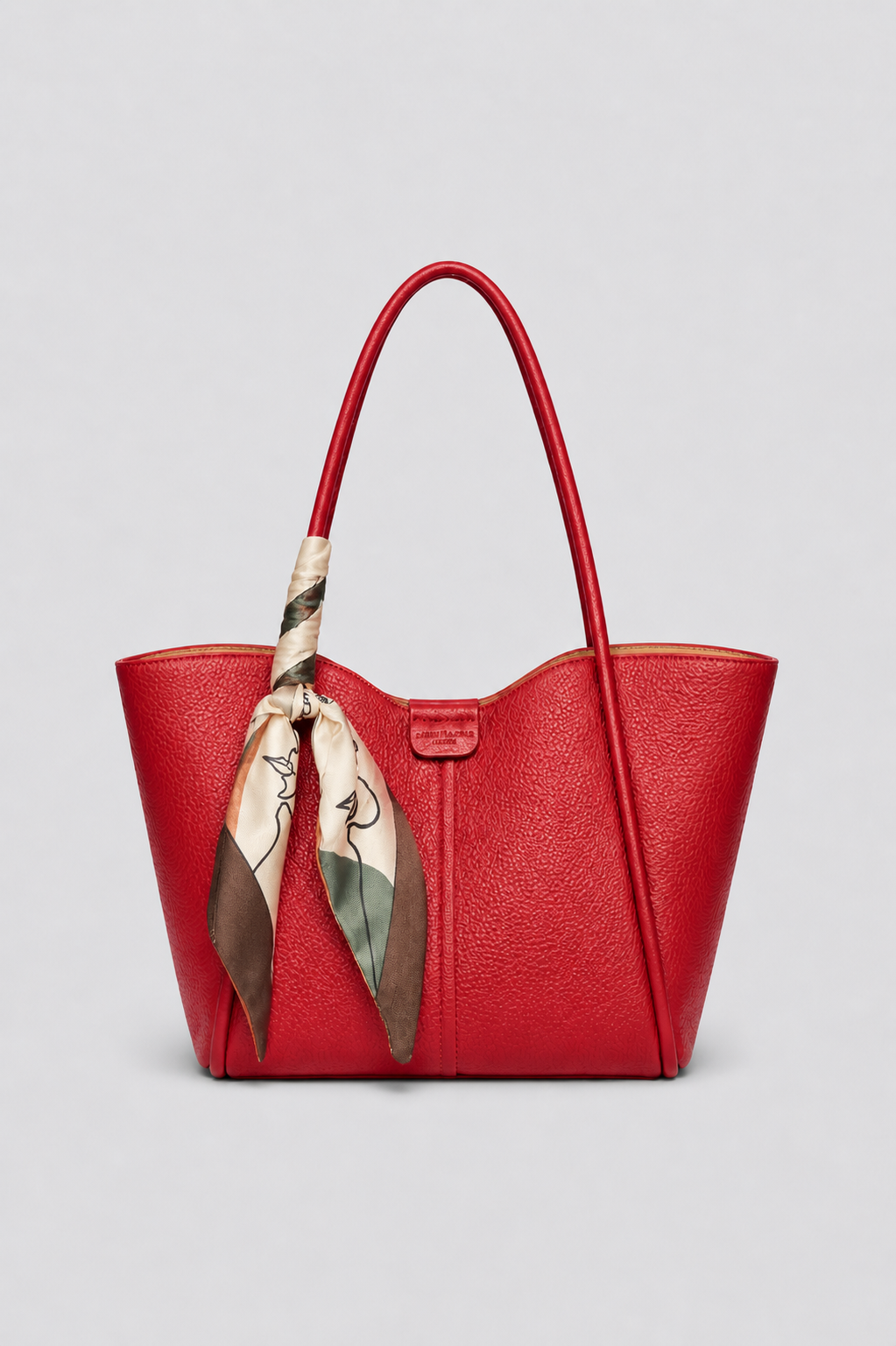 Red Pebbled Tote
