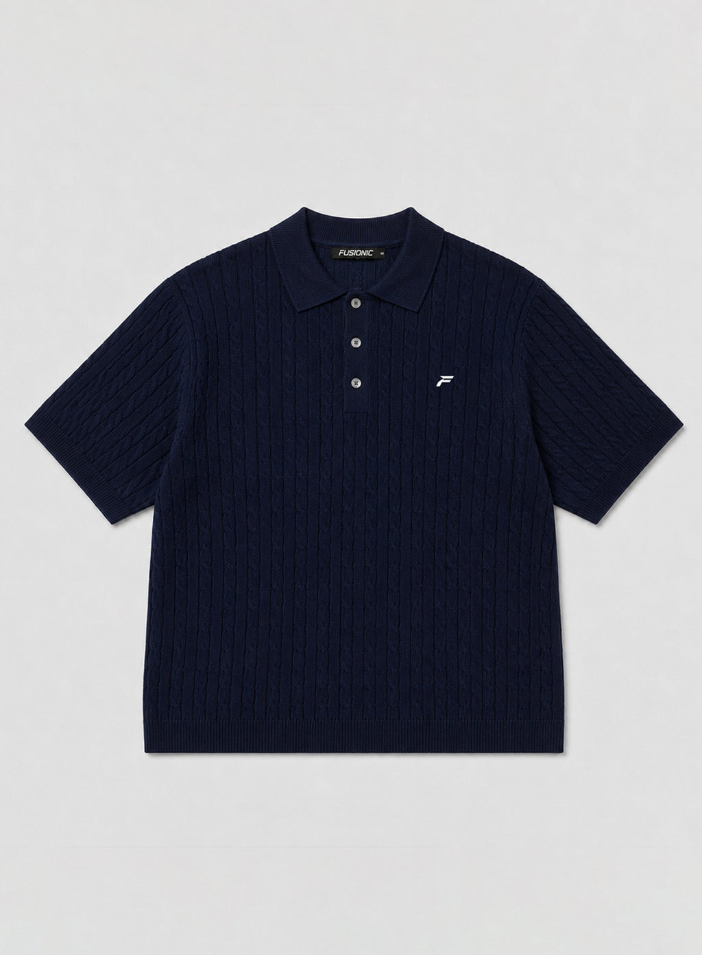 Navy Blue Cable Knit Men