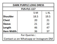 Dark Purple Long Dress