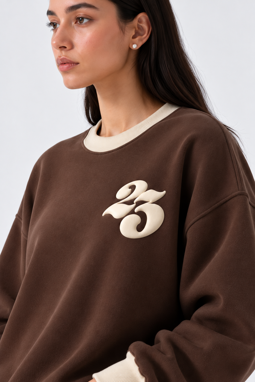Brown Oversized Sweatshirt