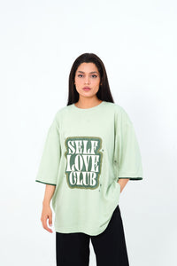 Smoke Green Oversized Tee