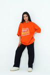 Orange Oversized Tee