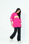 Hot Pink Oversized Tee