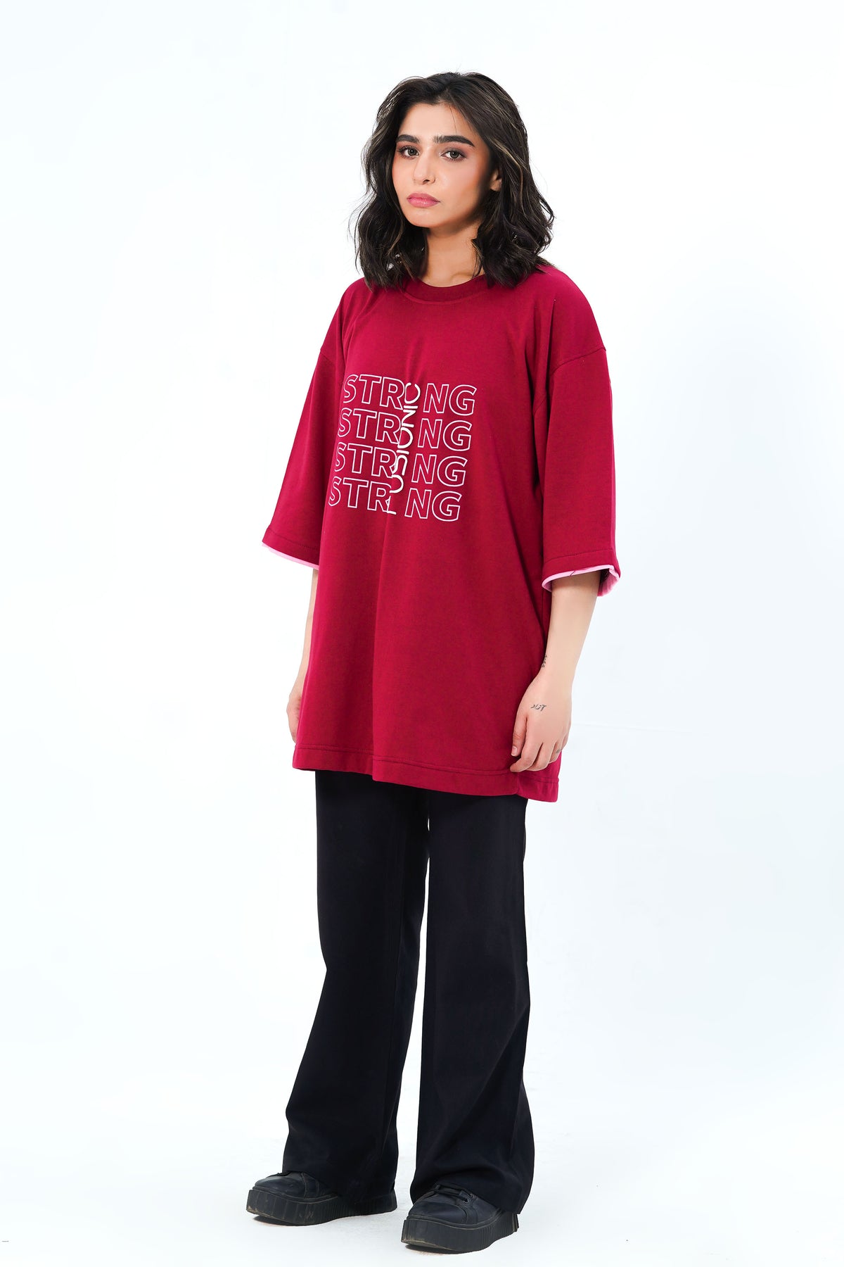 Crimson Oversized Tee