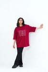 Crimson Oversized Tee