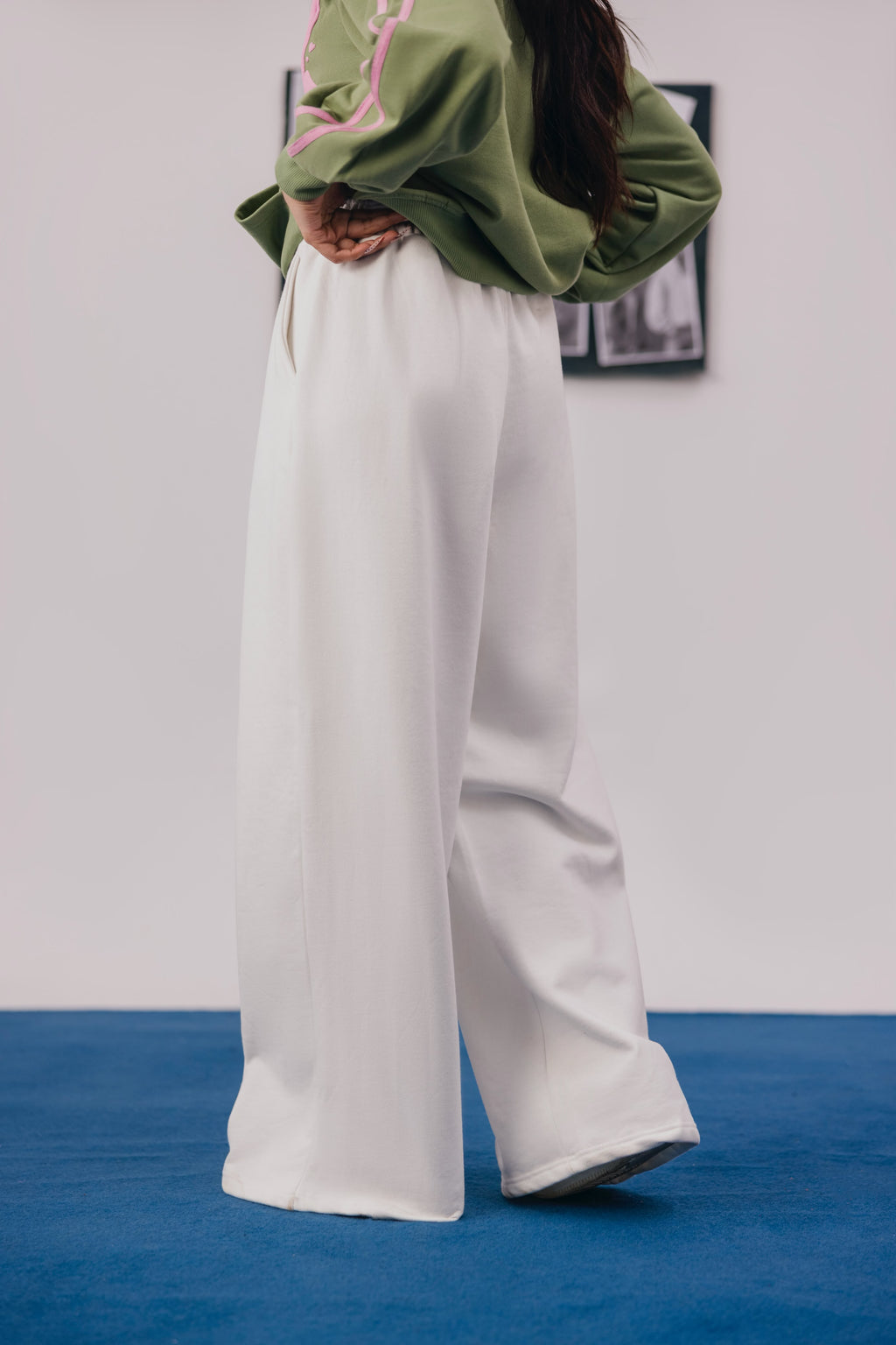 Off White Fleece Baggy Trouser