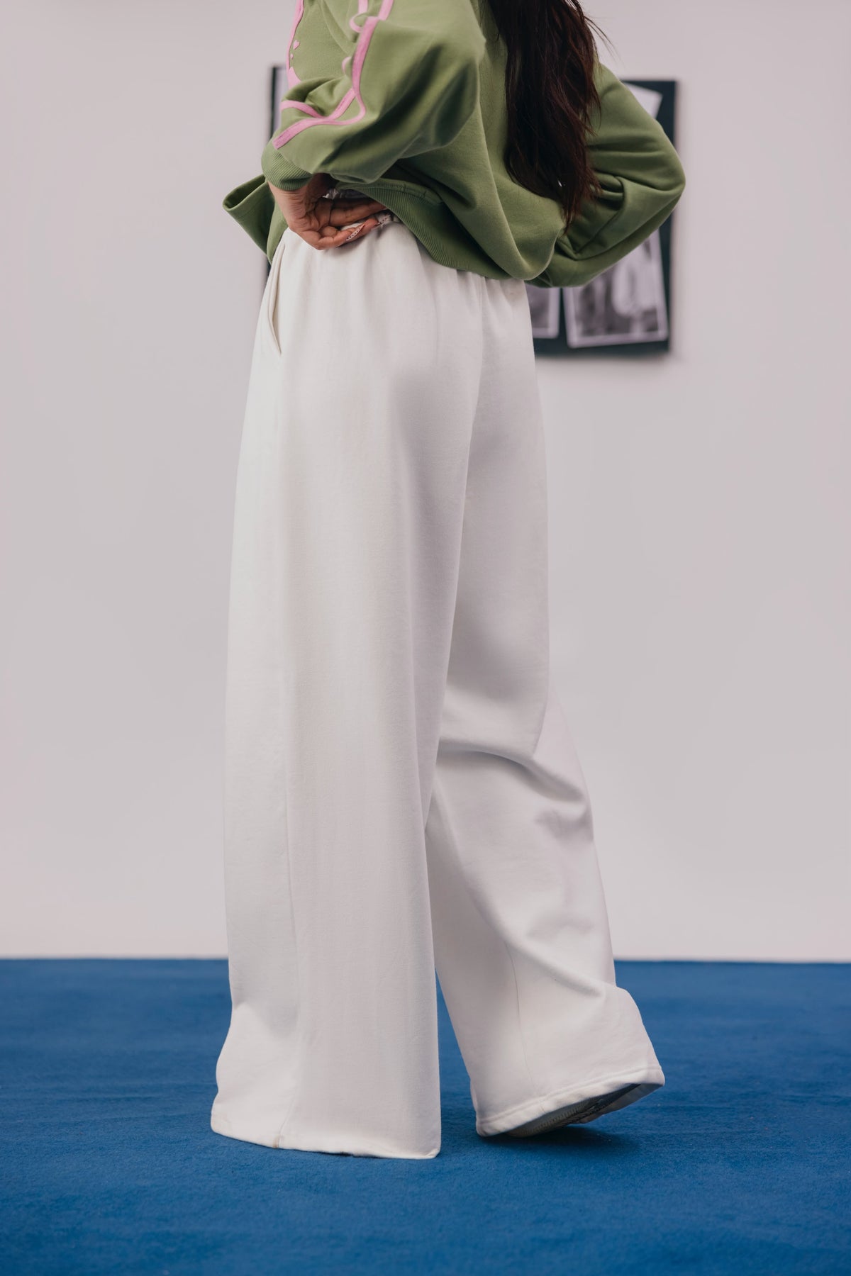 Off White Fleece Baggy Trouser