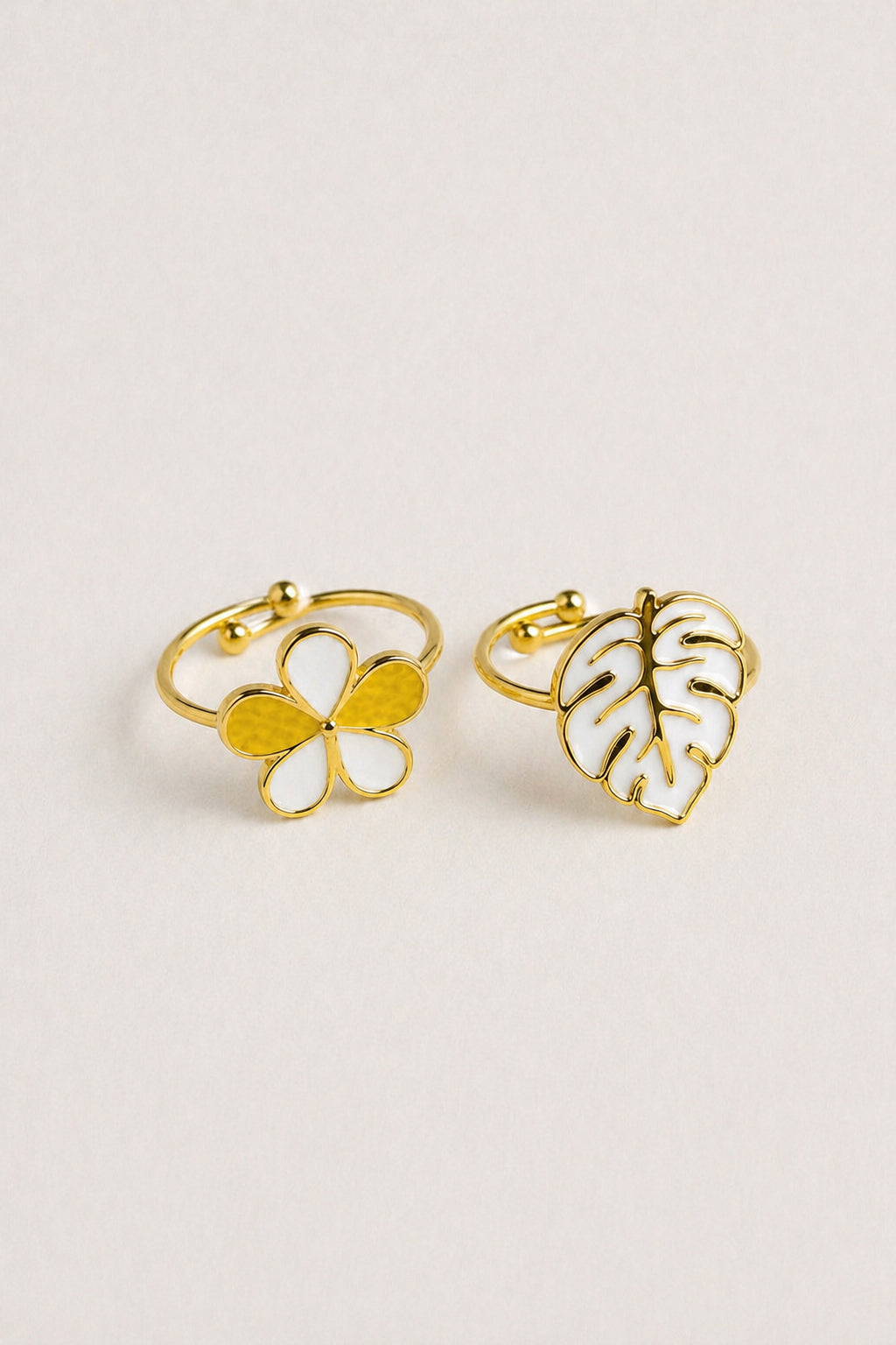 Enamel Adjustable Rings