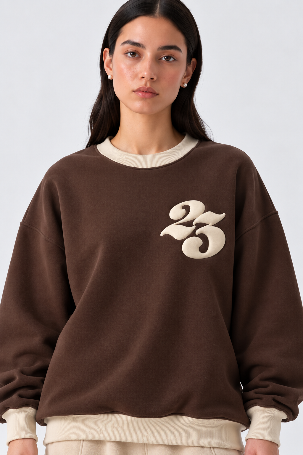 Brown Oversized Sweatshirt