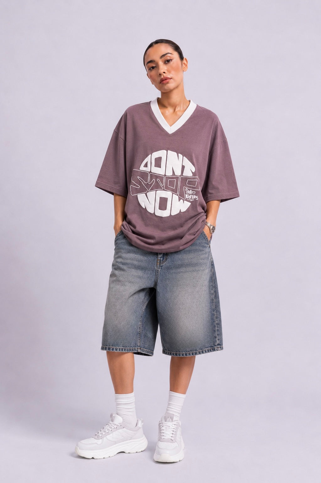 Mauve Oversized Tee
