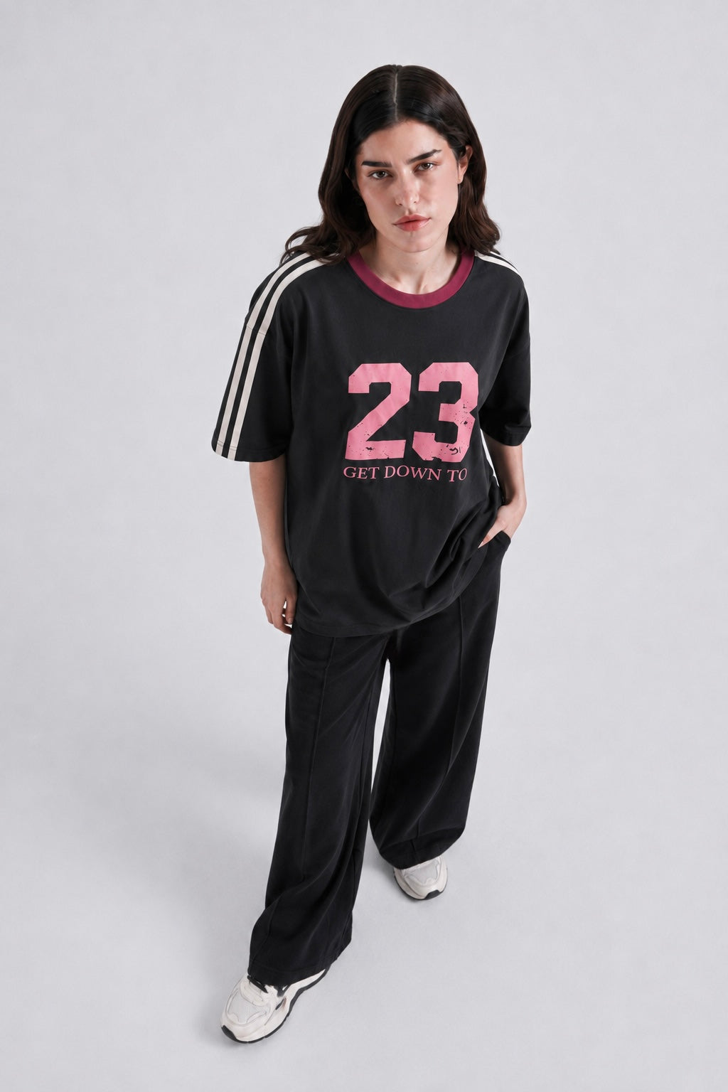 Black Printed Tee