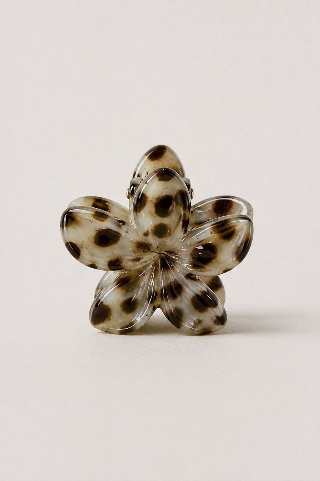 Printed Flower Claw Clips