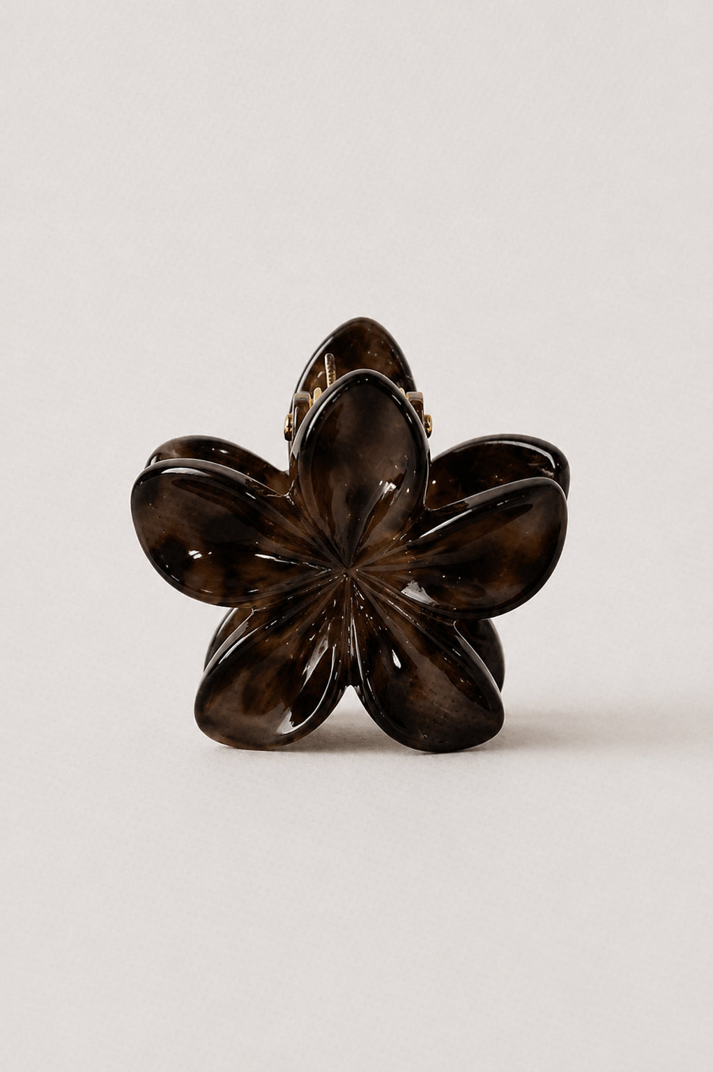 Printed Flower Claw Clips