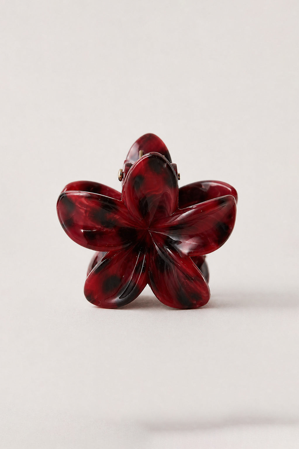 Printed Flower Claw Clips