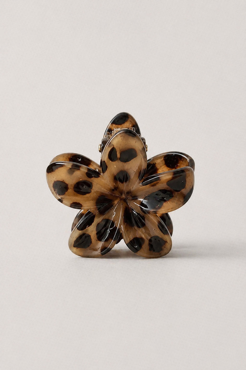 Printed Flower Claw Clips
