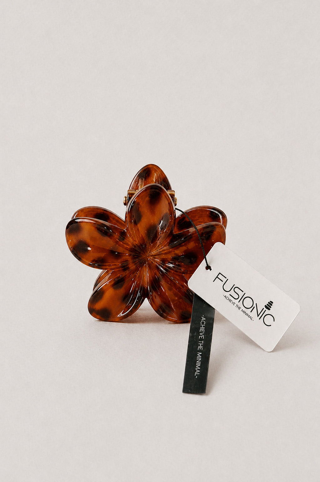Printed Flower Claw Clips