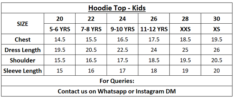 Maroon Hoodie Top - Kids