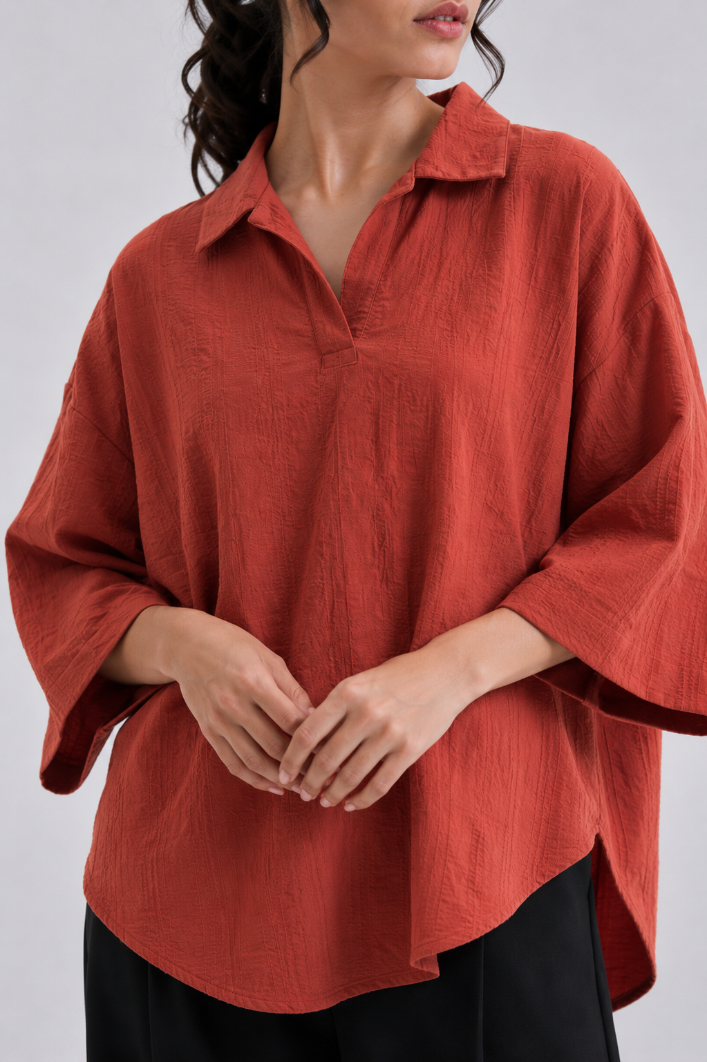 Burnt Orange Blouse