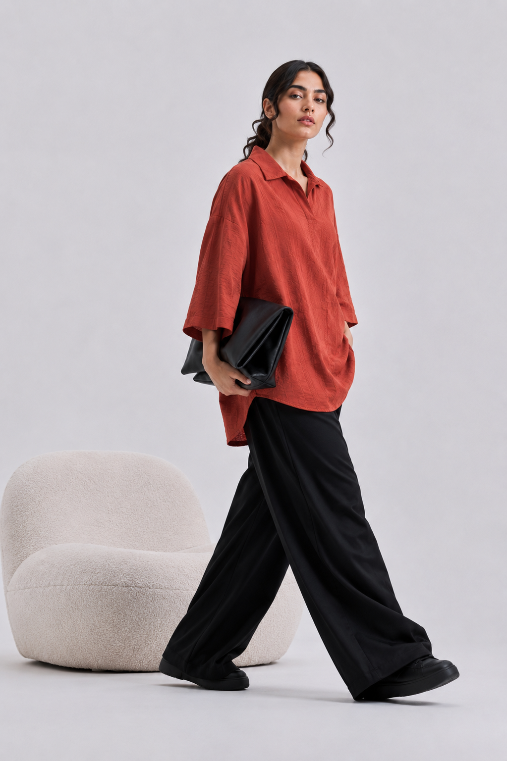 Burnt Orange Blouse
