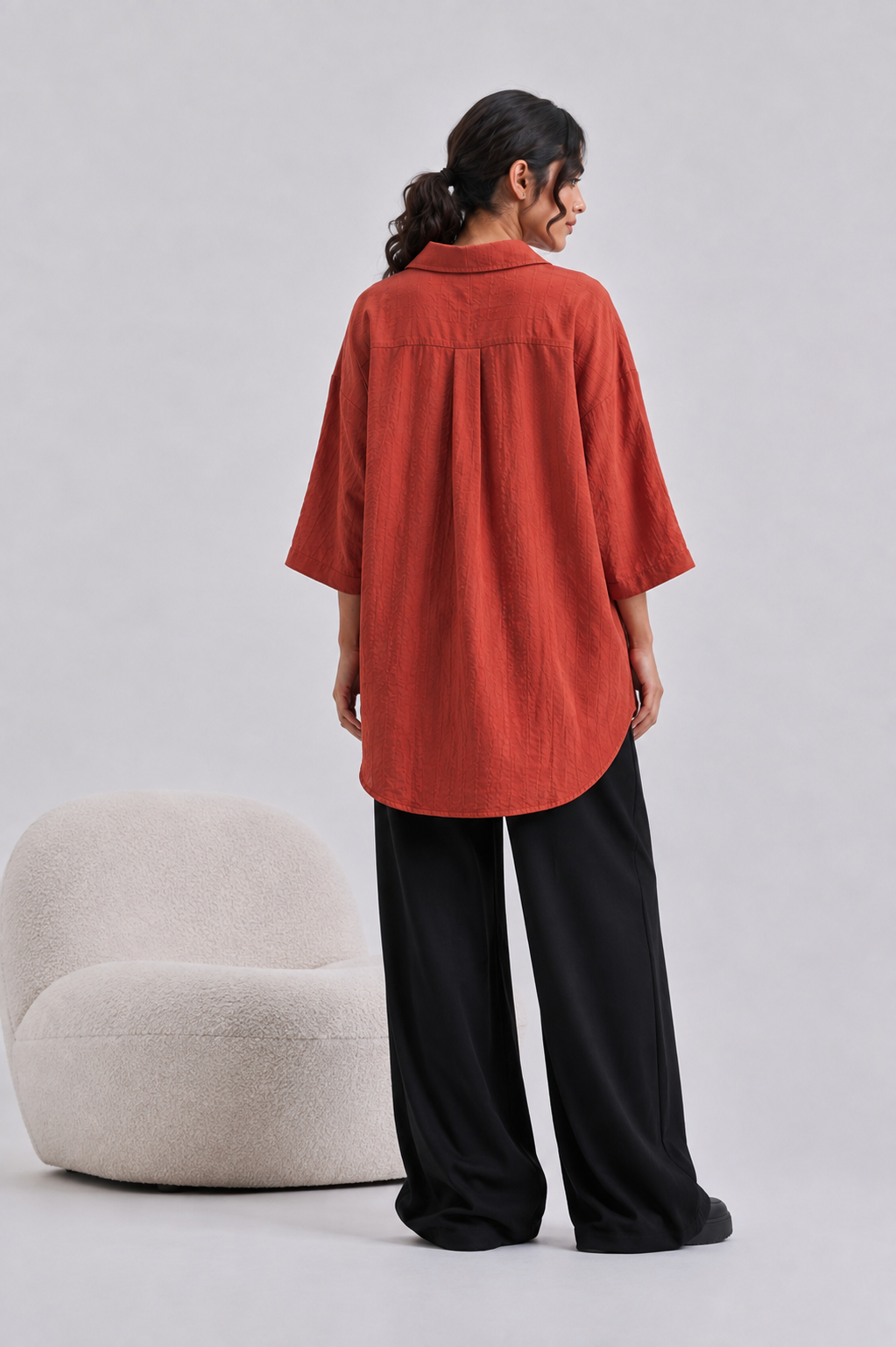 Burnt Orange Blouse