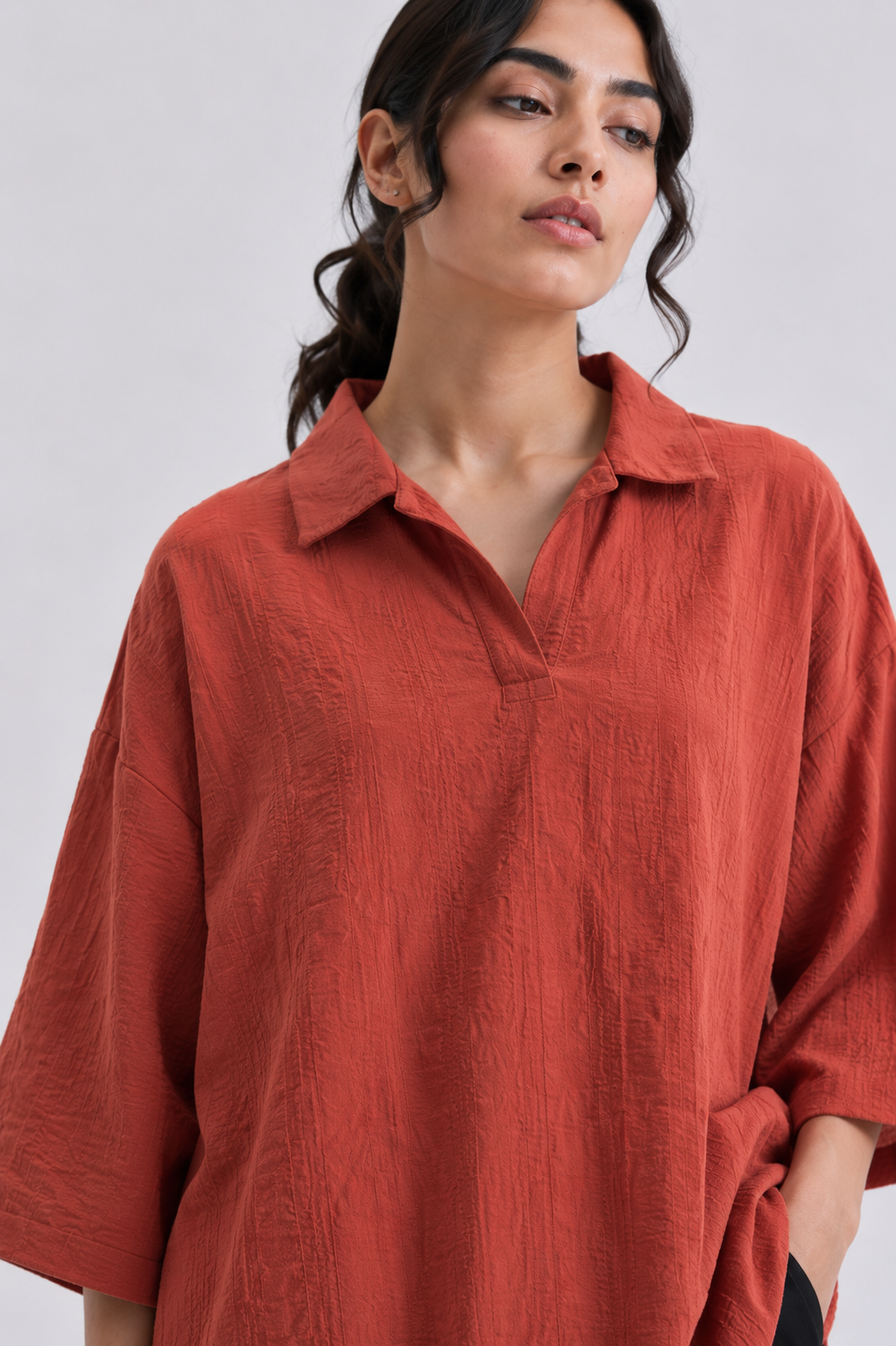 Burnt Orange Blouse