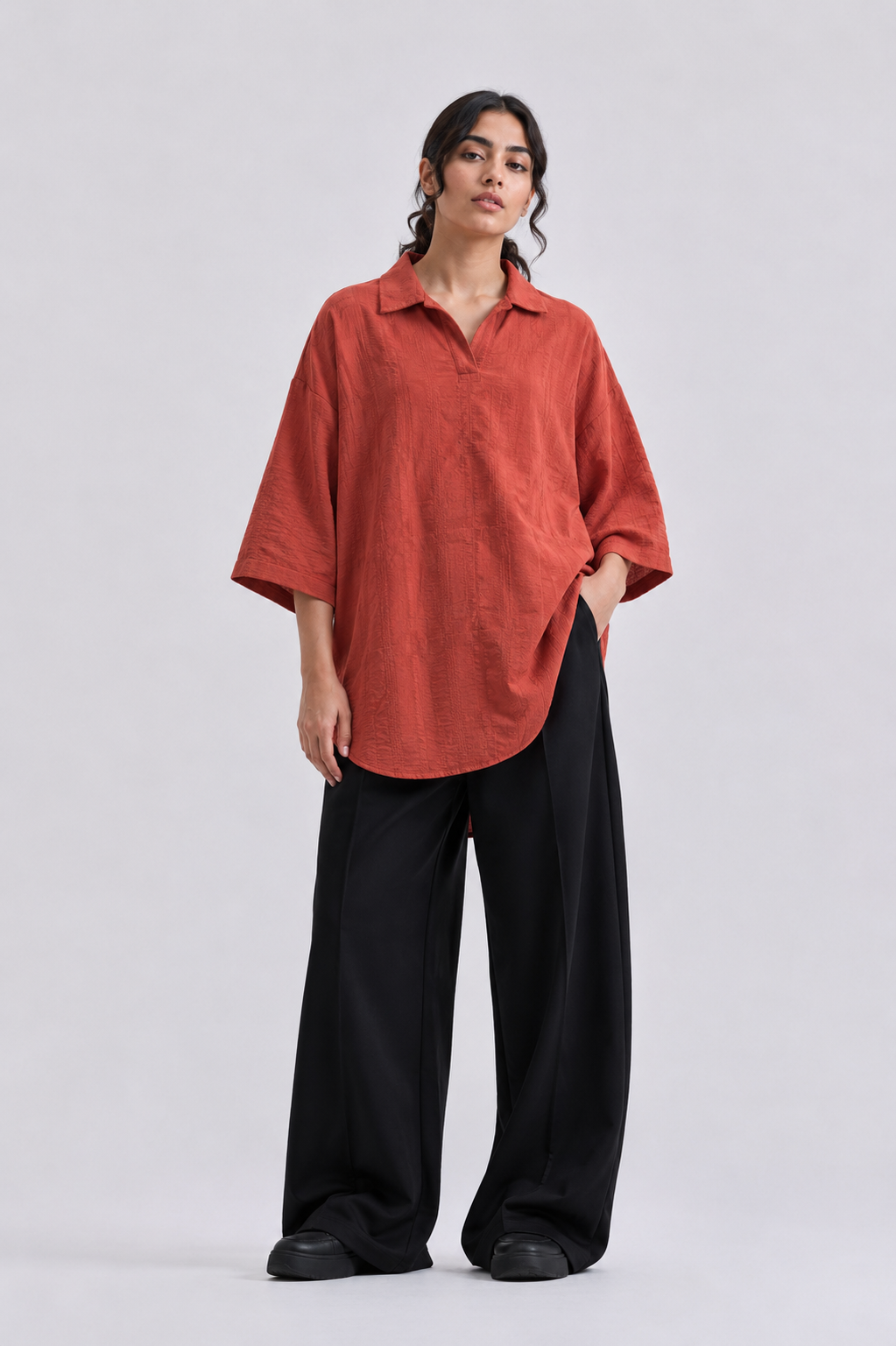 Burnt Orange Blouse