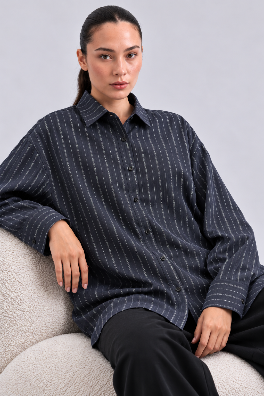 Navy Button Down Shirt