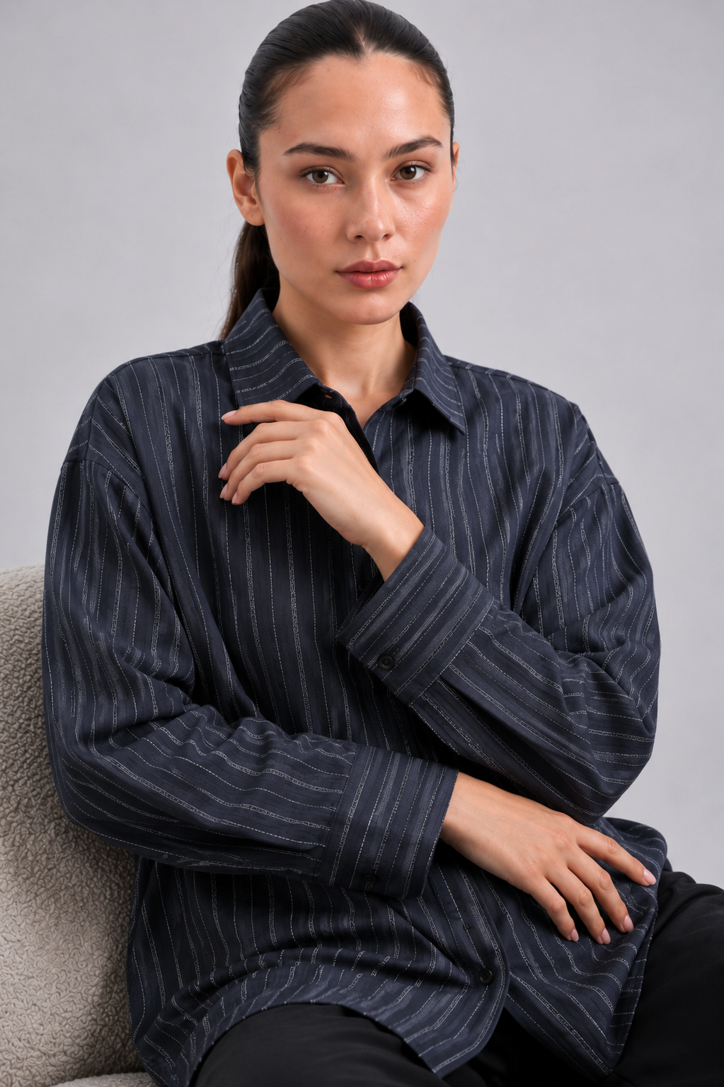 Navy Button Down Shirt
