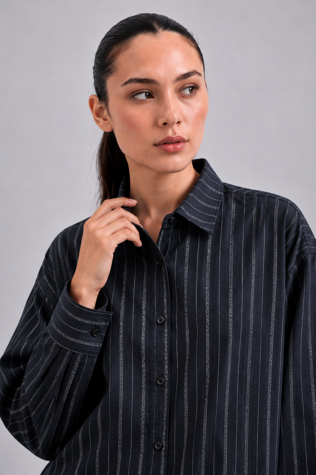 Navy Button Down Shirt