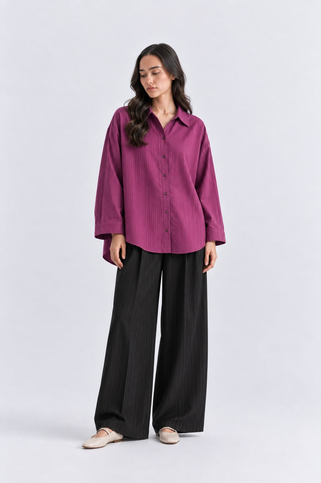 Purple Stripe Shirt