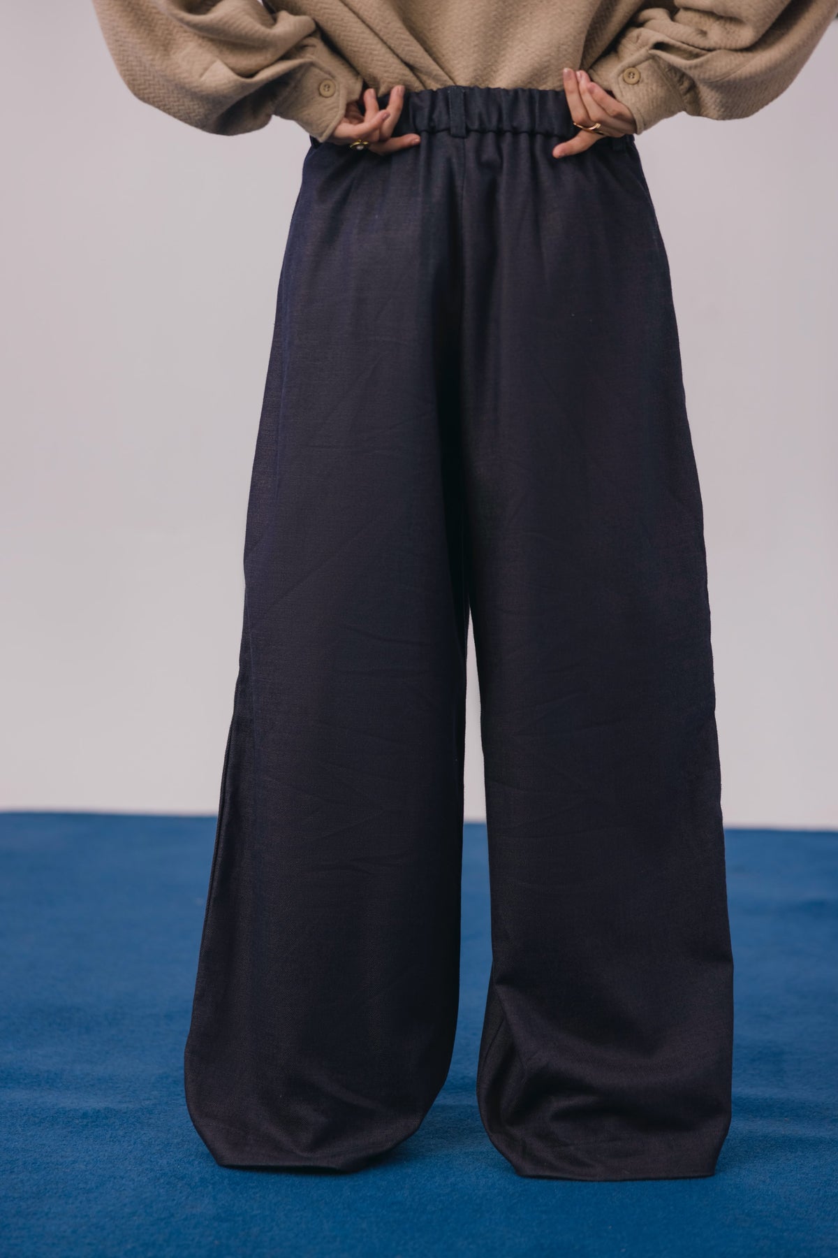 Indigo Green Denim Pants