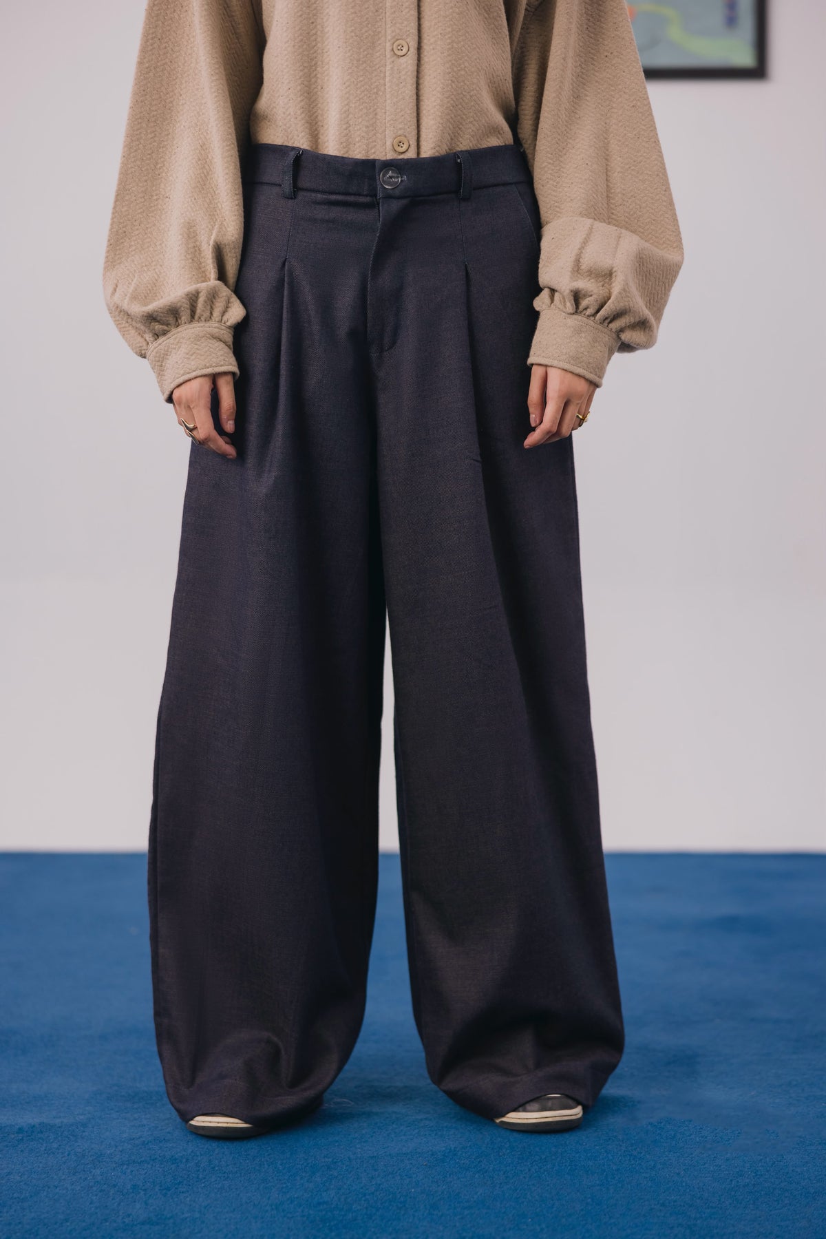 Indigo Green Denim Pants
