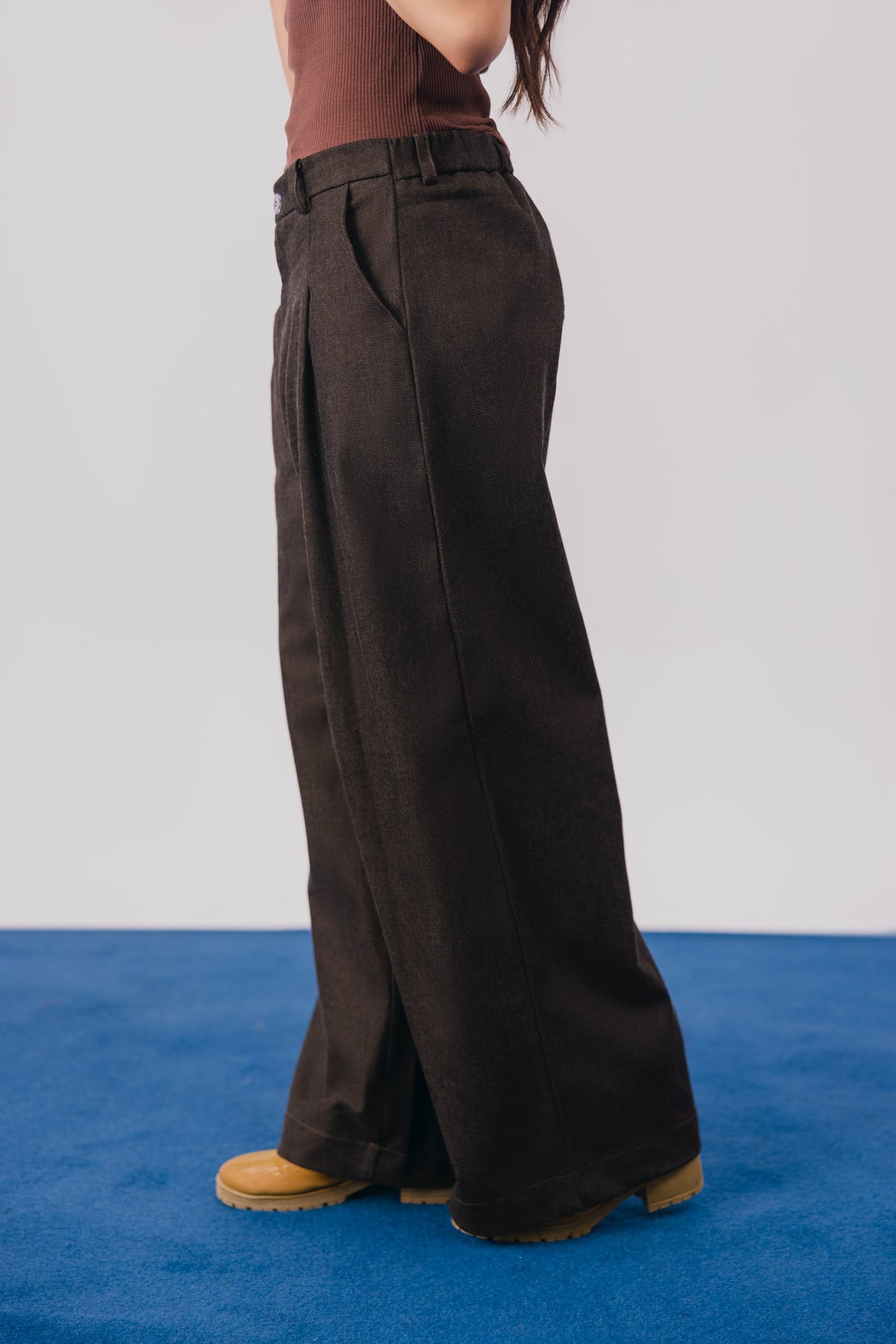 Brown Denim Pants