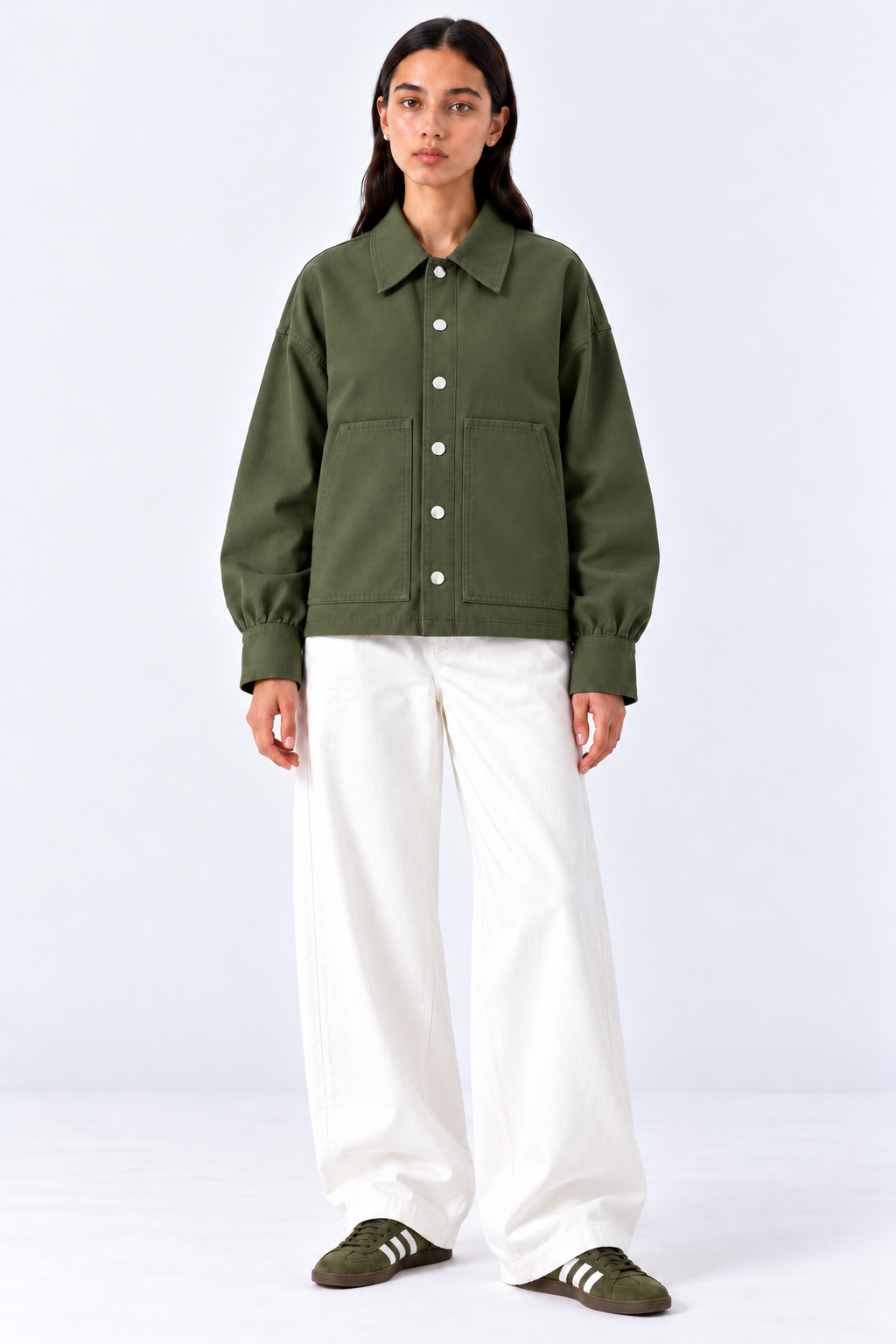 Olive Denim Jacket
