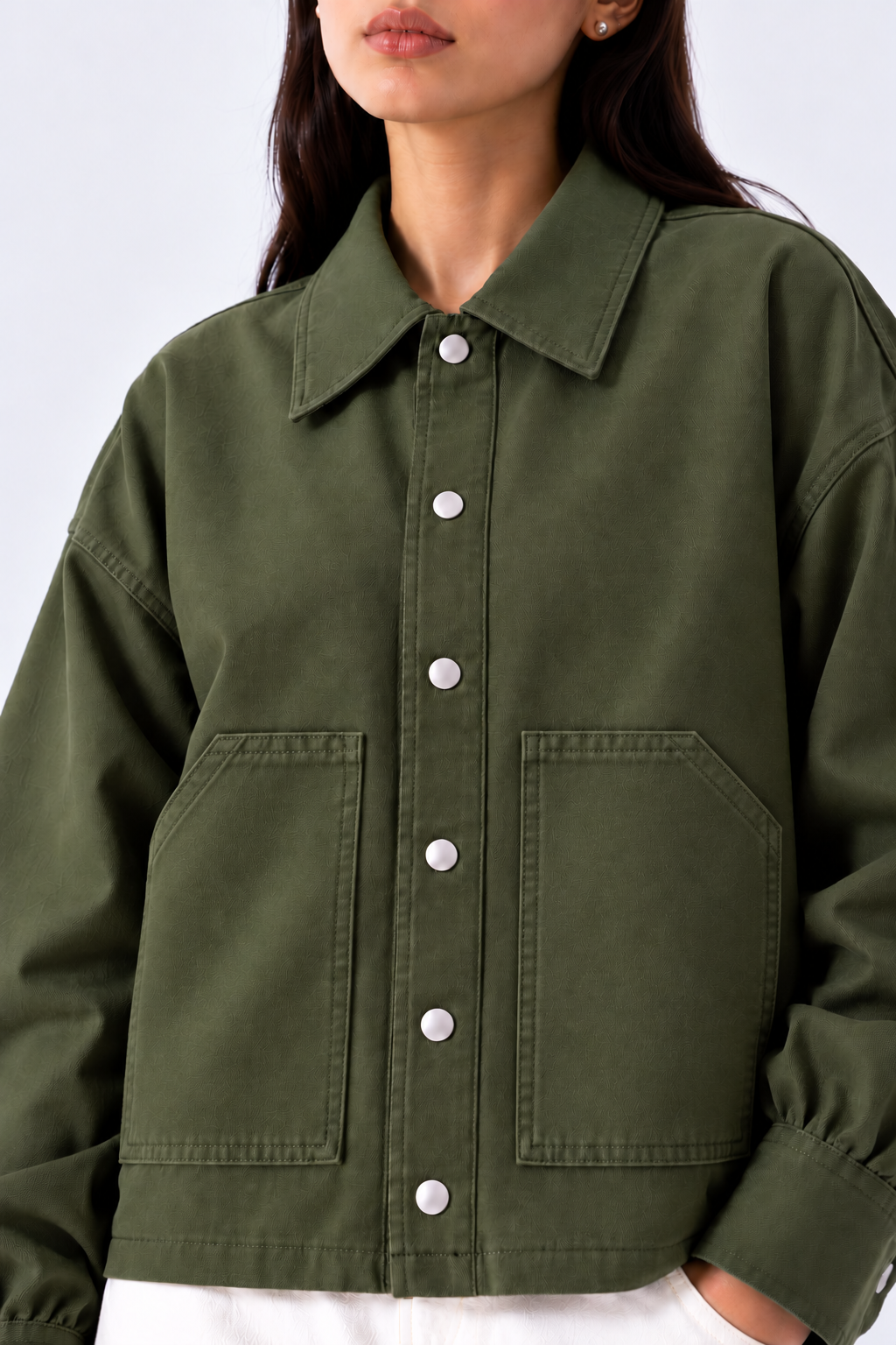 Olive Denim Jacket