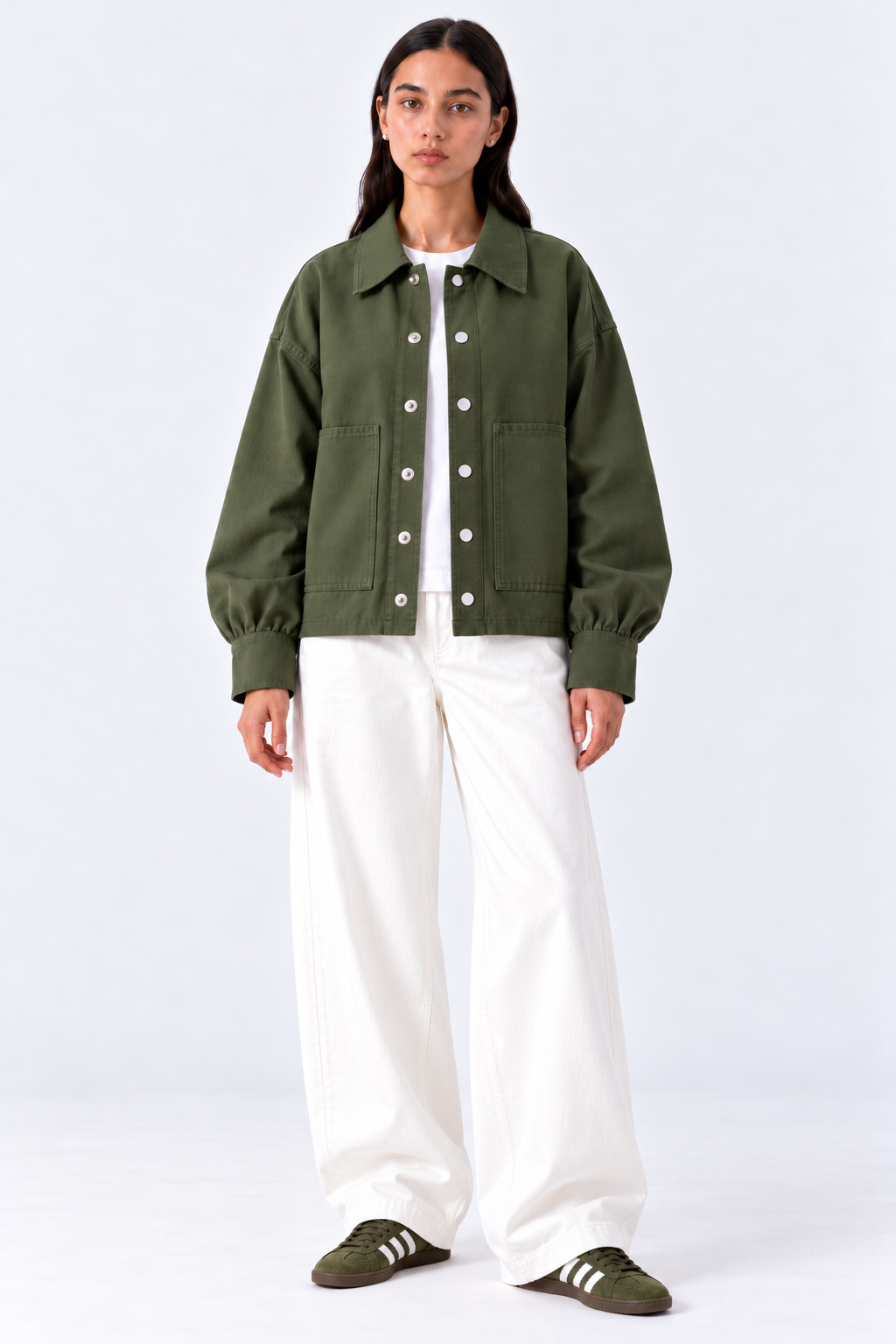 Olive Denim Jacket