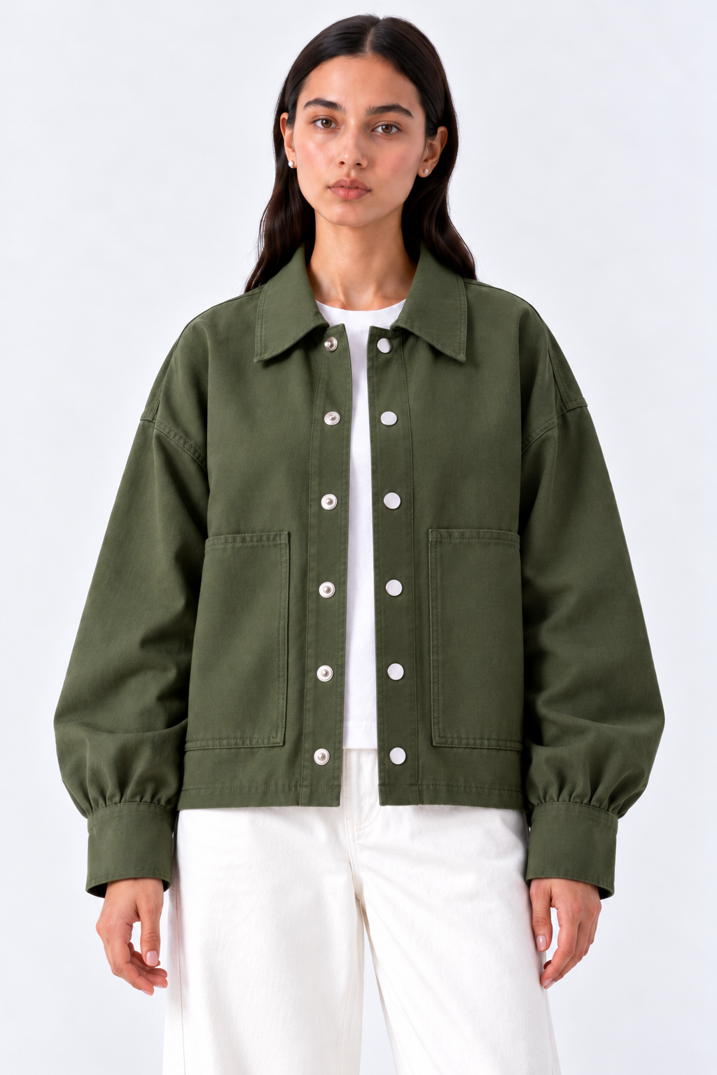 Olive Denim Jacket