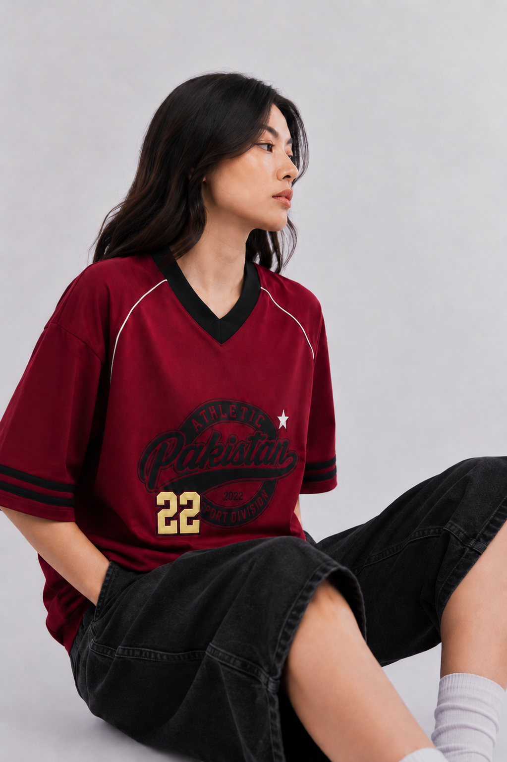 Crimson Varsity Tee