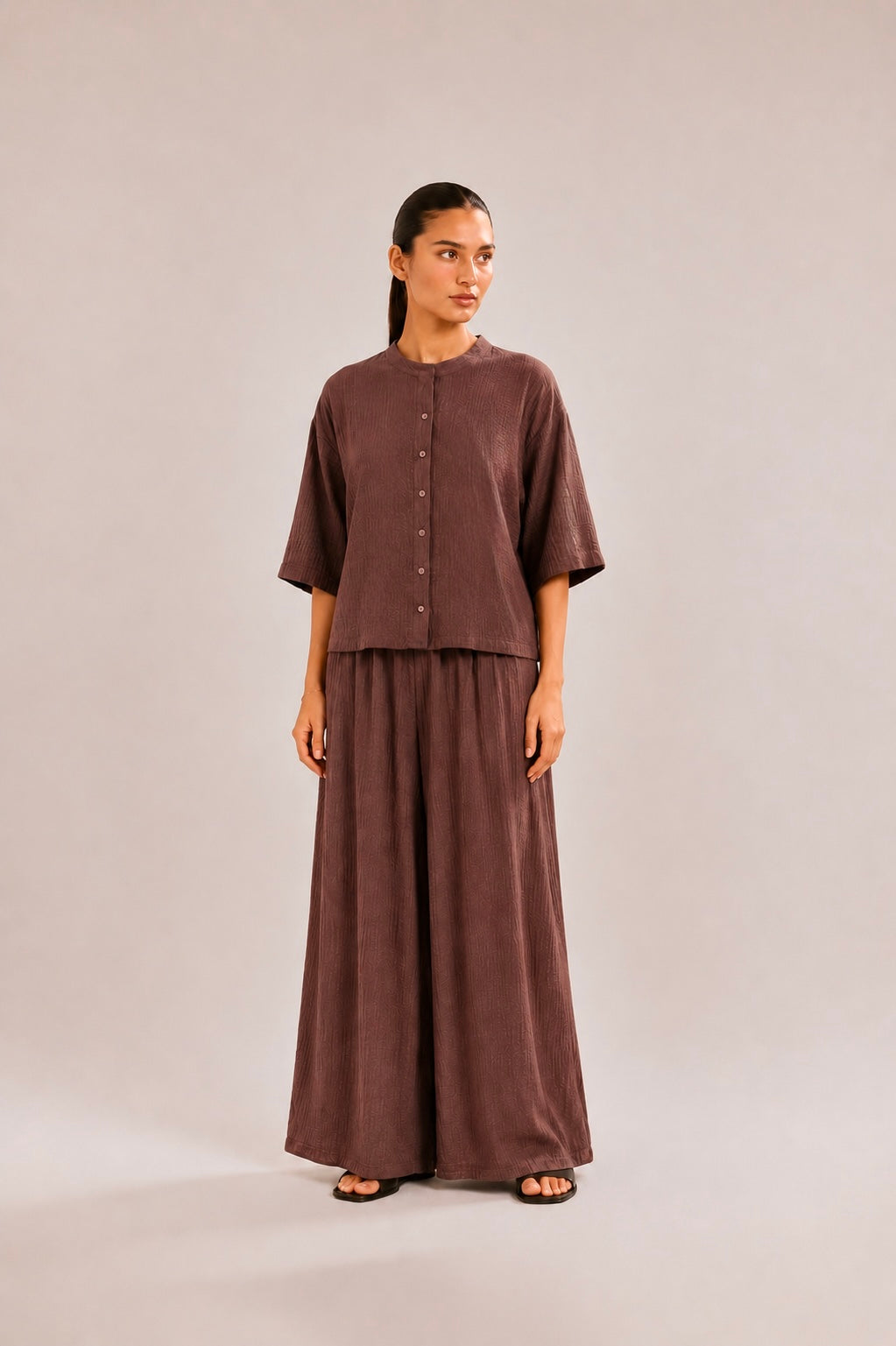 Brown Skirt Coord