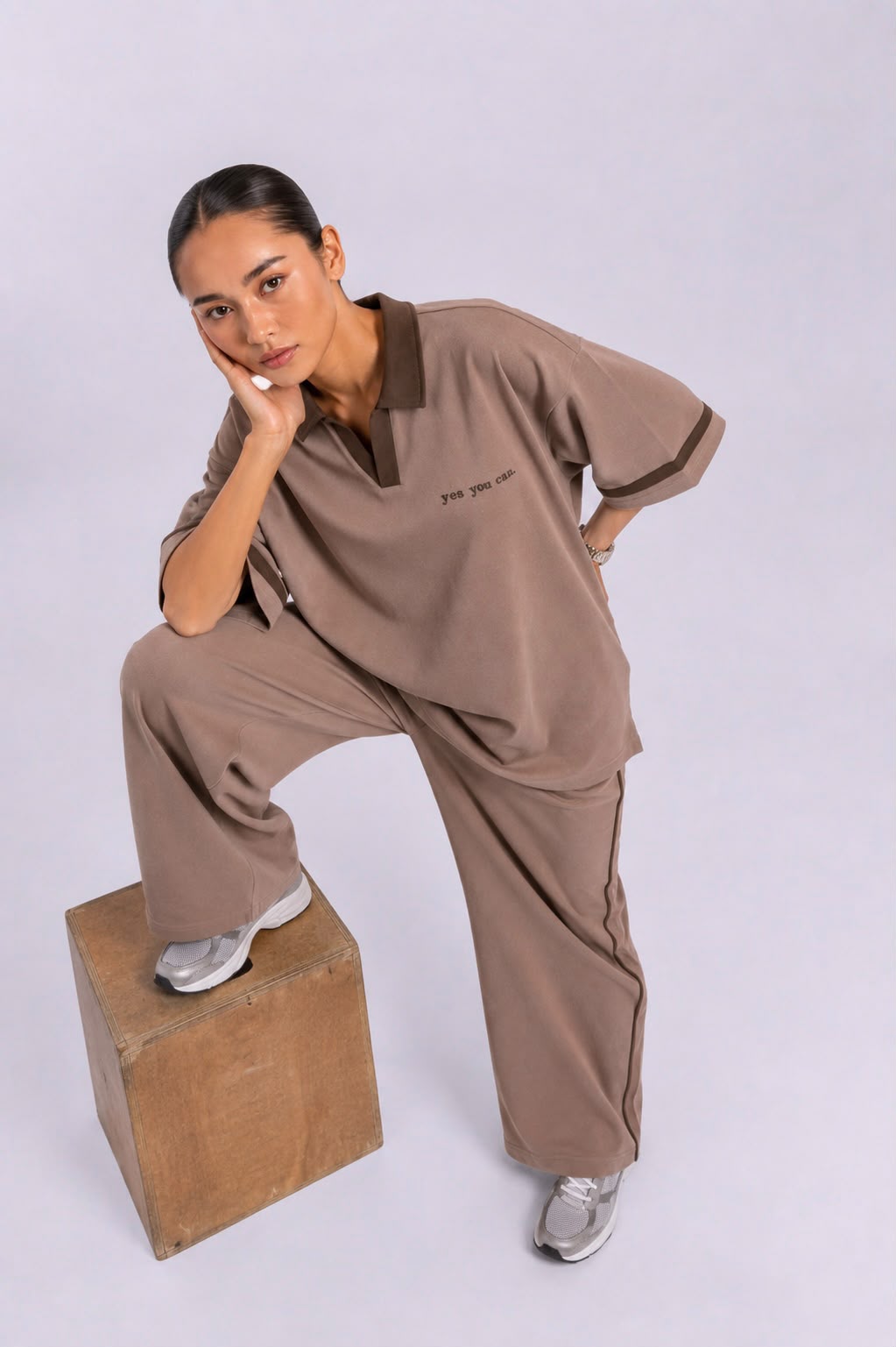 Latte Brown Coord Set