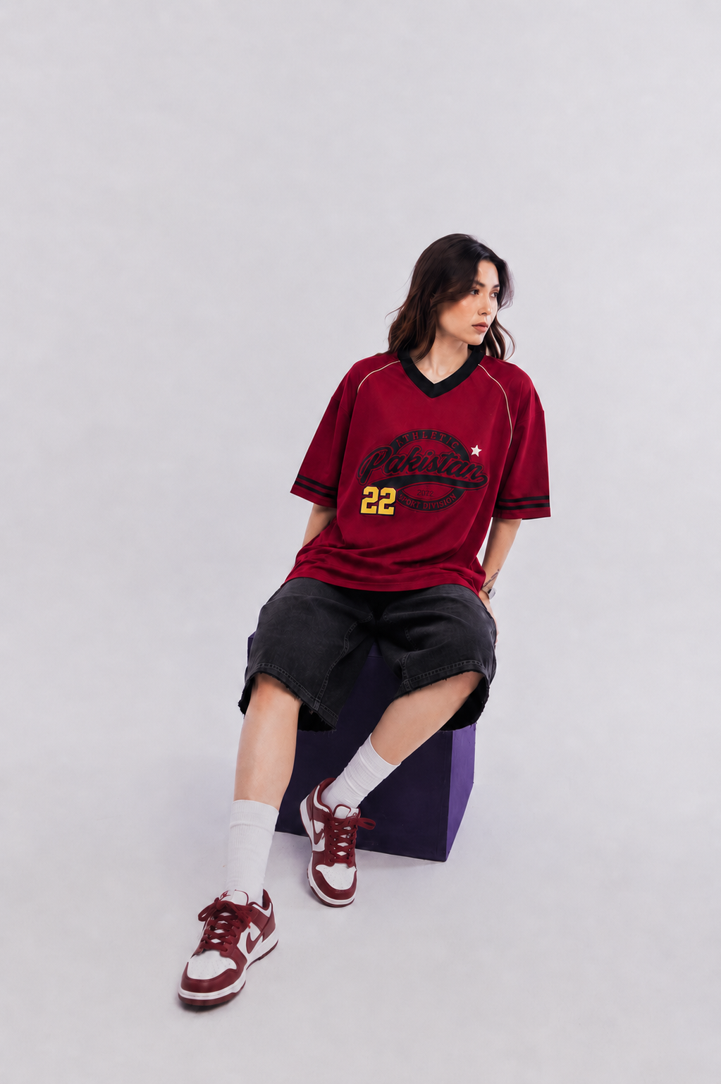 Crimson Varsity Tee
