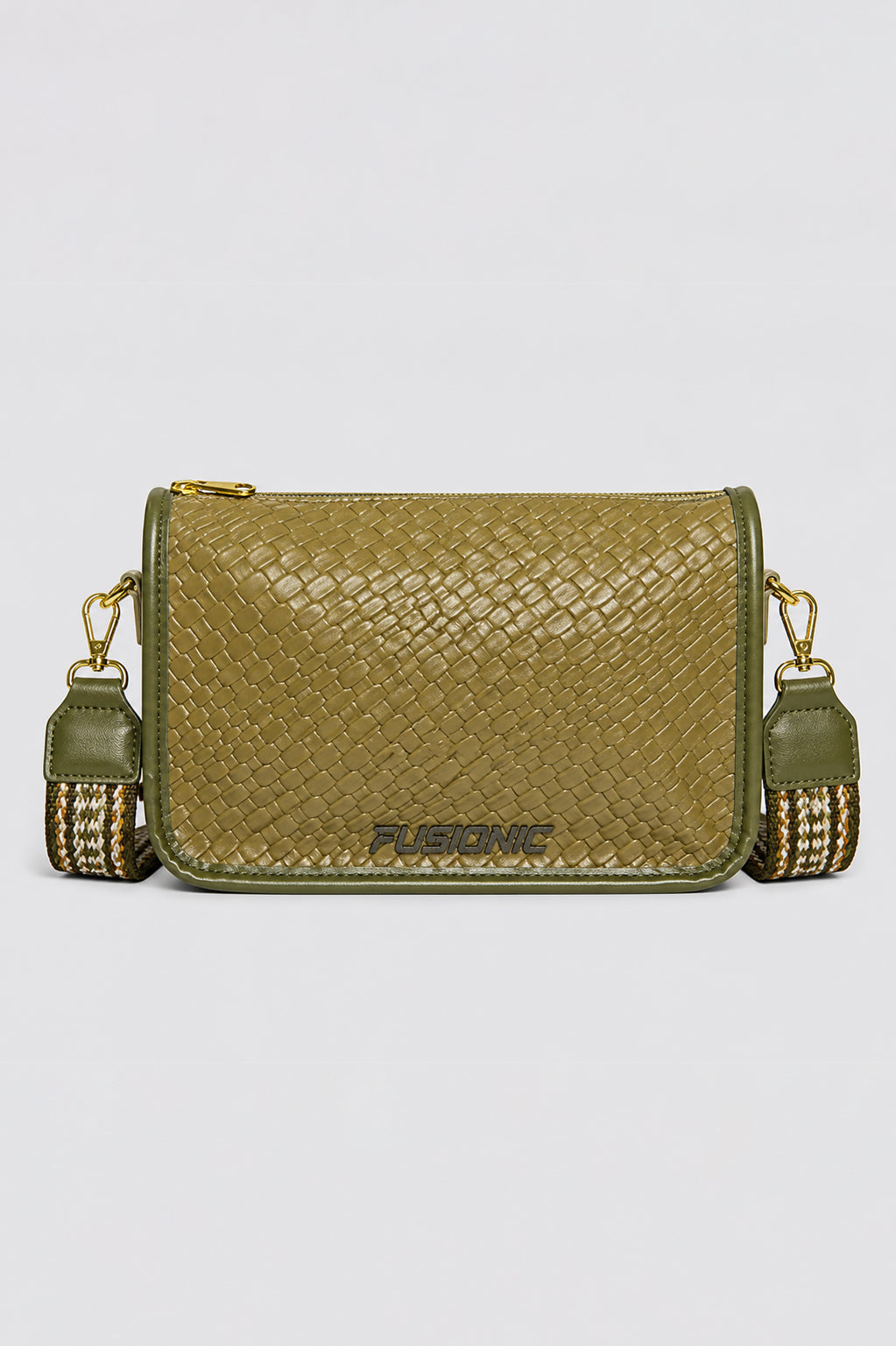 Olive Pebbled Cross Body