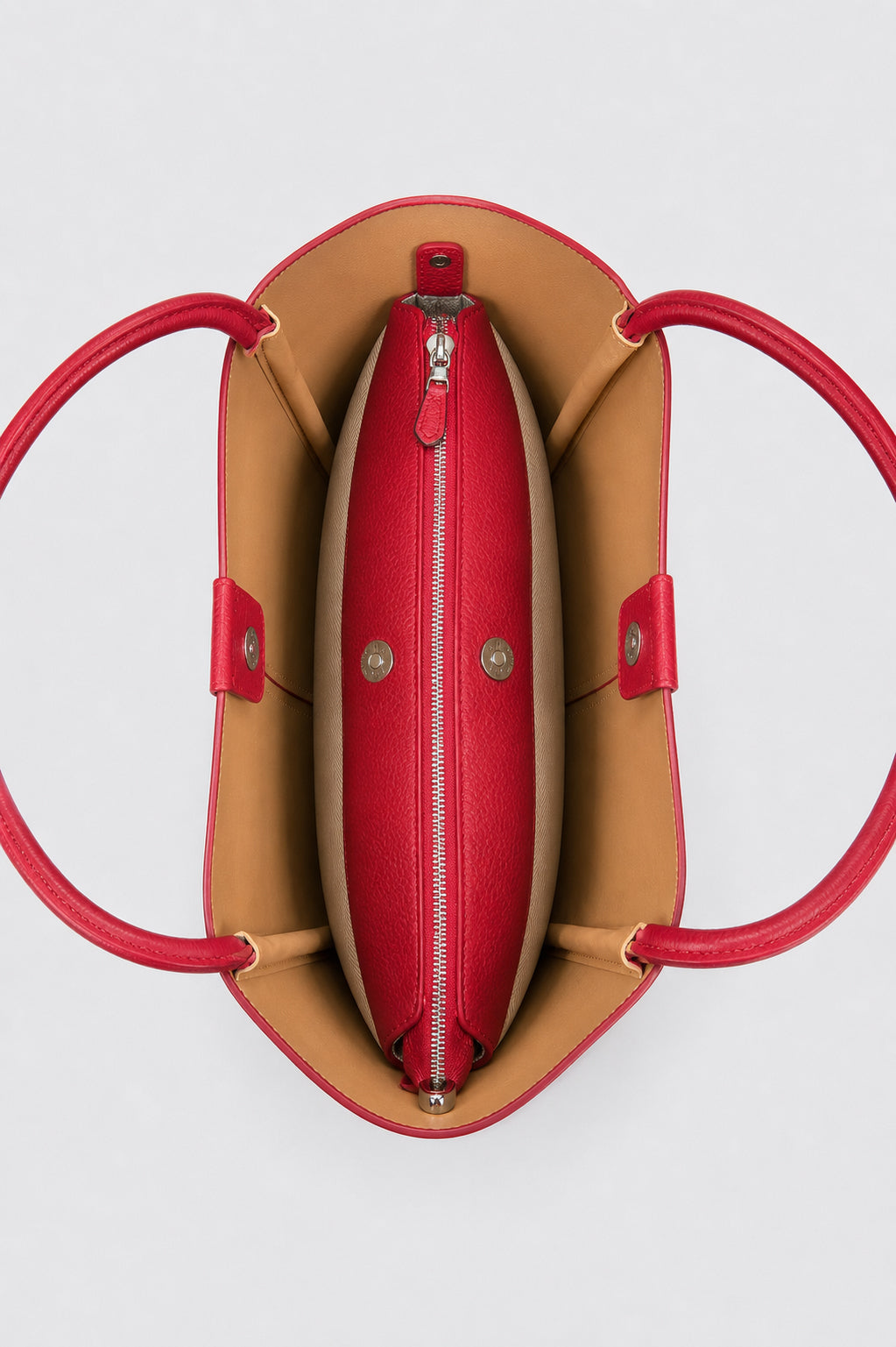 Red Pebbled Tote
