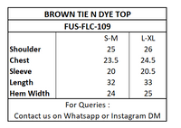 Brown Tie n Dye Top
