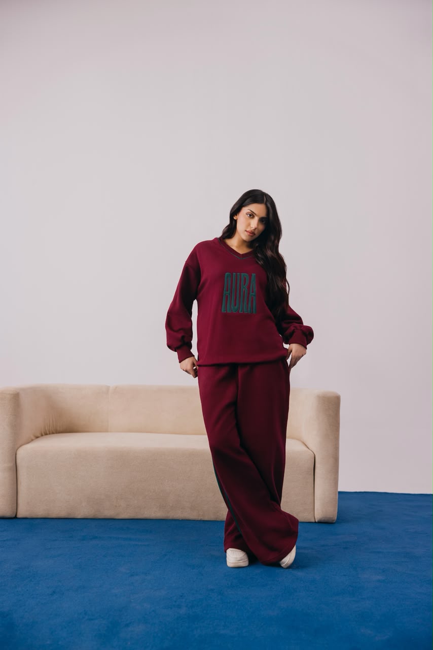 Maroon Berry Coord Set
