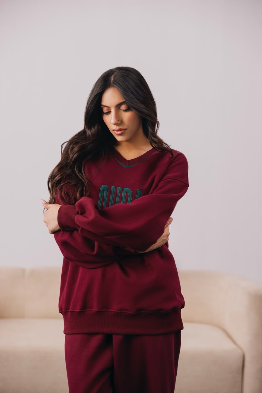 Maroon Berry Coord Set